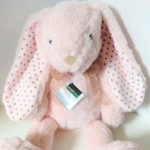 Dan Dee Smart Living Pink Rabbit 16" Plush Stuffed Animal Toy Bin GGG